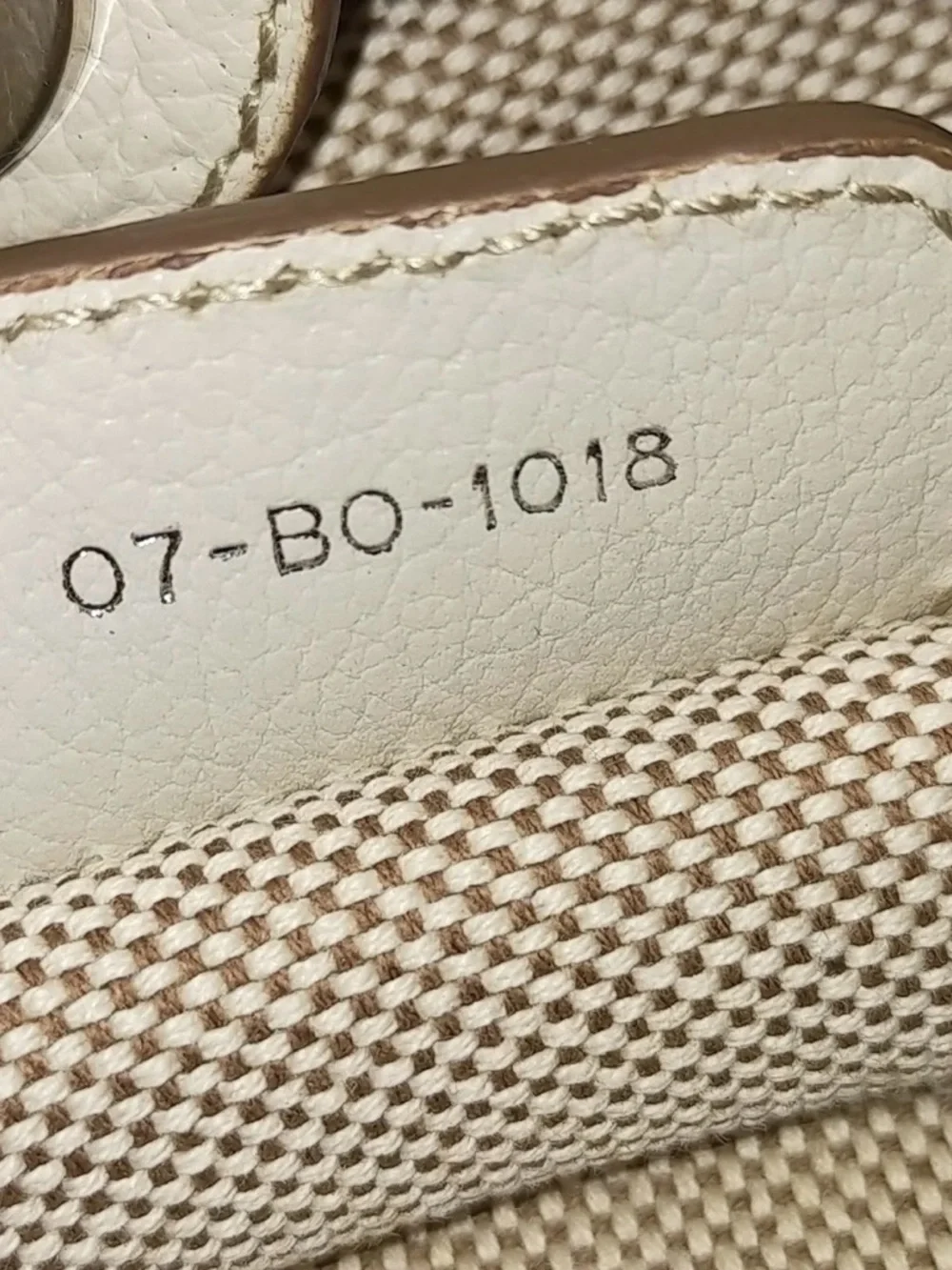 ✨🛍️ Christian Dior Cream & Beige Coated Canvas Cannage Print Cherie Tote - Picture 8 of 8
